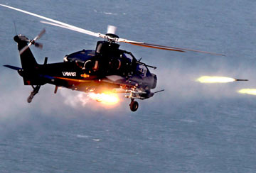 PLA gunships conduct drill in Guangzhou