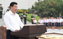 President Xi Jinping delivers speech at ceremony
