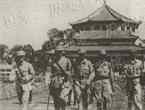 The Commander of New 1st Army Sun Li-jen and other officers walked out of Sun Yatsen Memorial Hall on September 16,1945. 