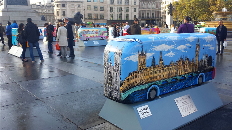 Routemaster bus sculptures unveiled to mark the Year of the Bus