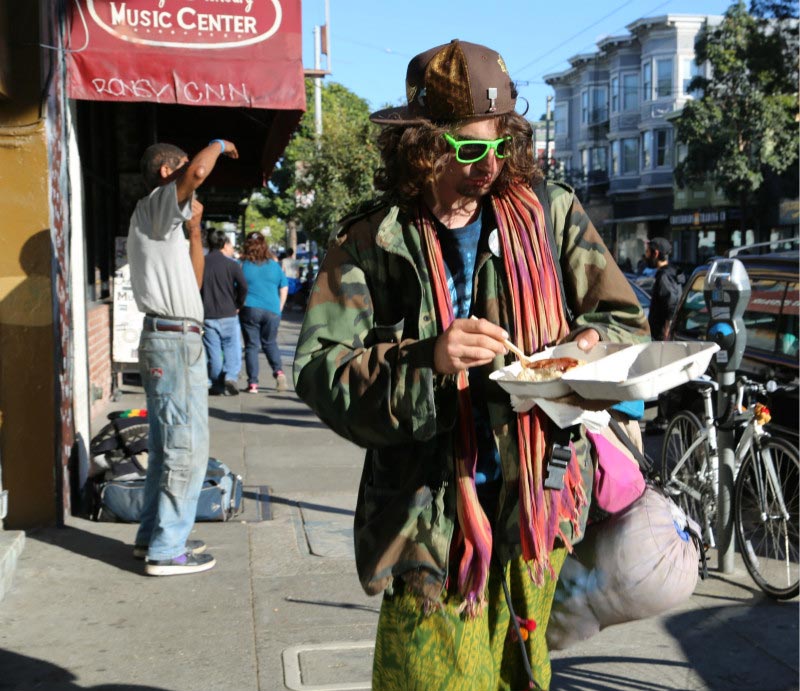 Francisco San Haight Ashbury Hippies Hippie Street Spirit Days Finding Dail...