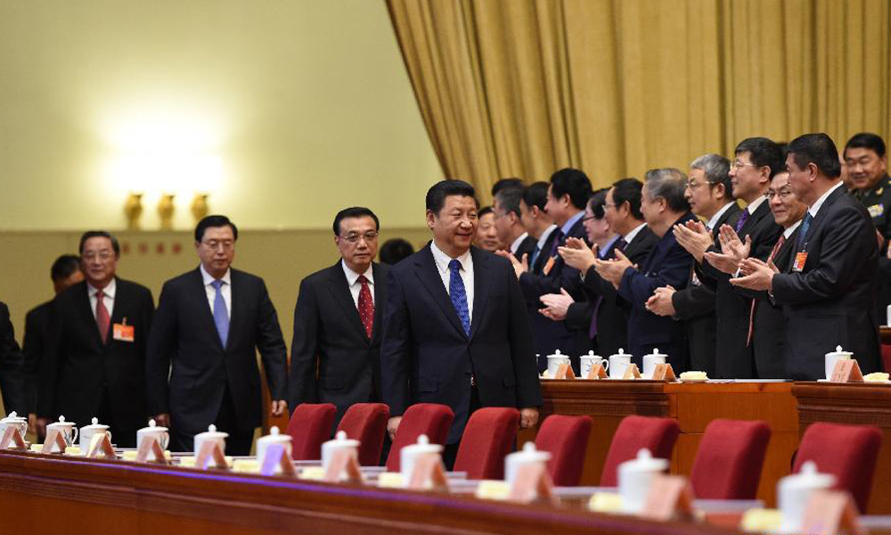 Leaders attend closing meeting of CPPCC annual session