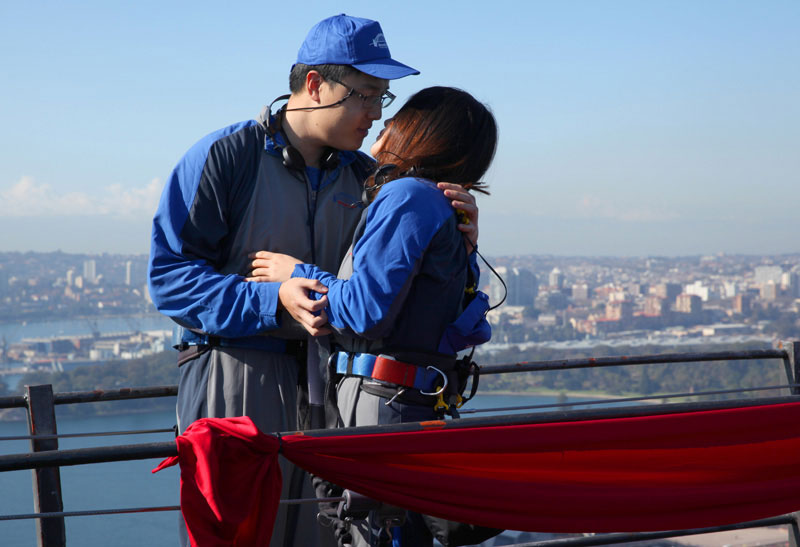 World First Love Talent Show on the Sydney Harbour Bridge for Chinese Valentine’s Day