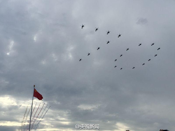 Rehearsal of China's military parade
