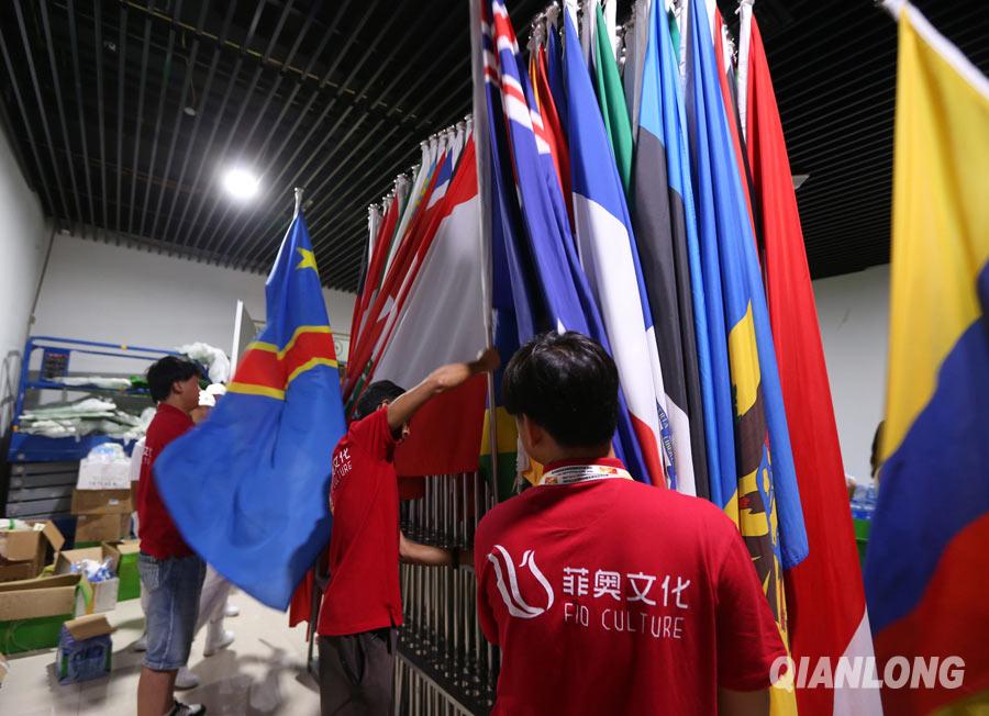 Volunteers support the IAAF World Championships Beijing 2015