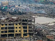 Shocking scenes of core blast area in Tianjin