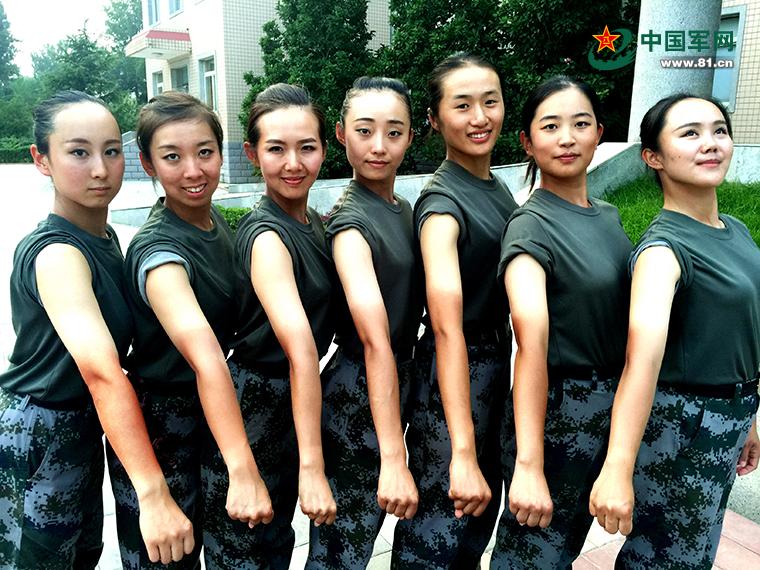 Charming iron ladies in China's upcoming V-Day celebrations
