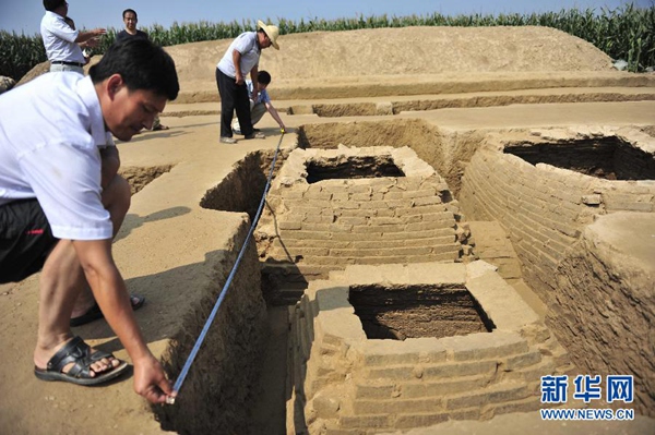 Han dynasty tomb with decorative bricks discovered in China's Hebei