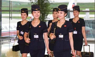 N. Korean flight attendants grace magazine cover