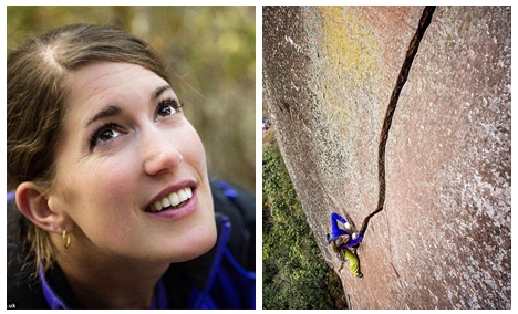 Swiss teacher takes on death-defying 1,000ft rock climb