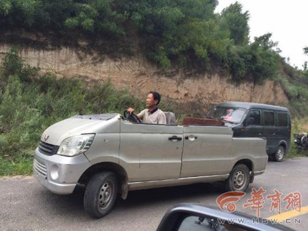 Odd News: Man drives open-topped van on the road