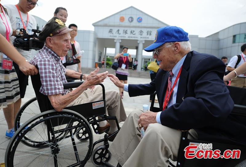 Veterans of U.S. Flying Tigers visit memorial museum in Hunan