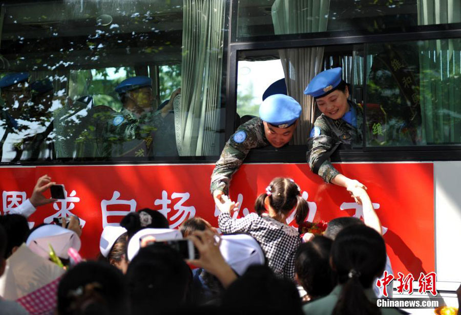 Chinese Peacekeepers Set off to Liberia