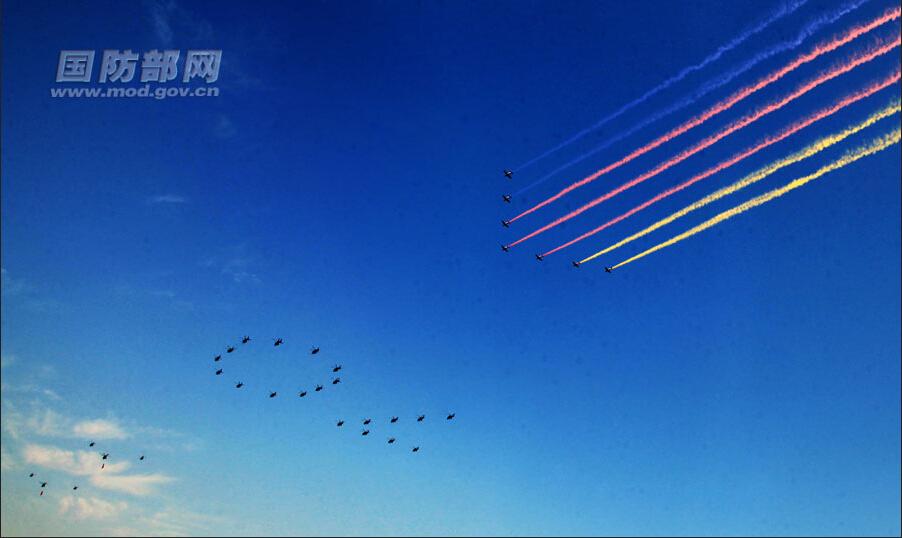 Stunning photos of air show in China’s V-Day parade