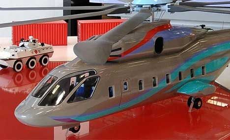 Model of heavy-lift copter makes debuts at Tianjin expo