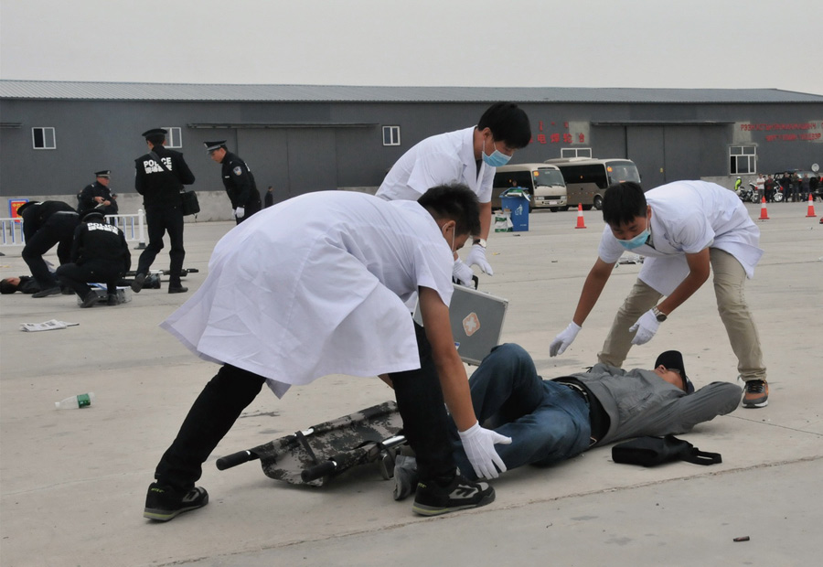 Joint anti-terrorism drill held in China-Mongolia border region