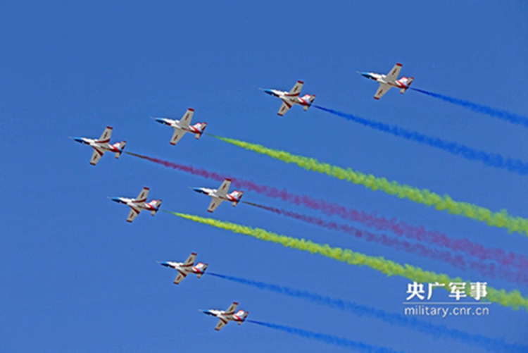 China air force stages stunning aerobatics performance