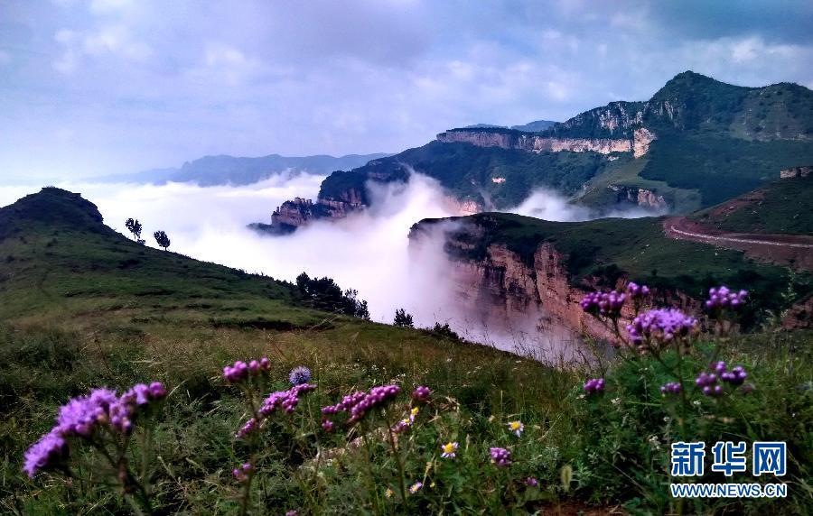 Magnificent sea of clouds appears in Taihang Mountains
