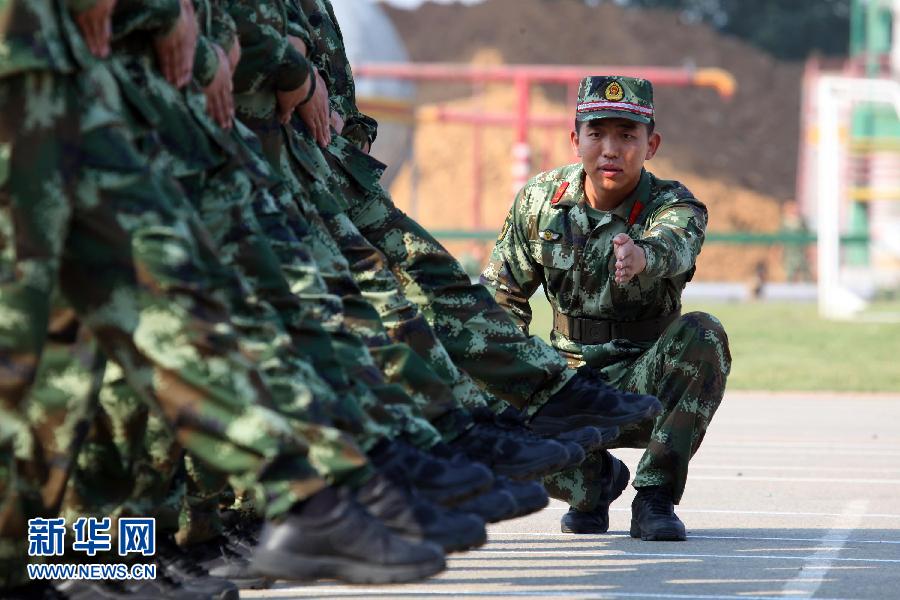 New recruits take first training in NE China