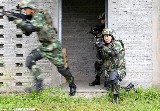 Chinese Female Peacekeepers Training for U.N. Missions in Liberia