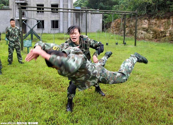 Chinese Female Peacekeepers Training for U.N. Missions in Liberia