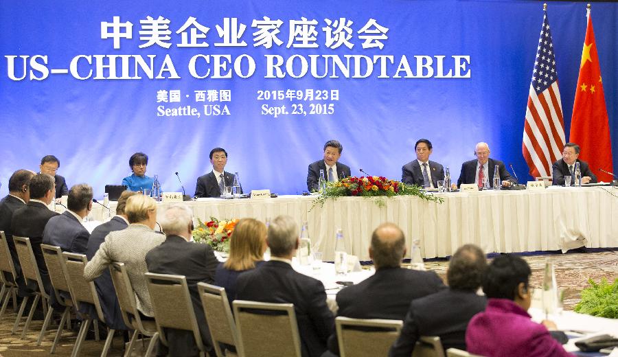 Chinese president reassures U.S. business leaders on economy
