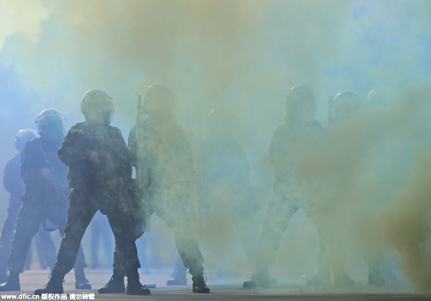 Anti-terrorism exercise held in Guangdong