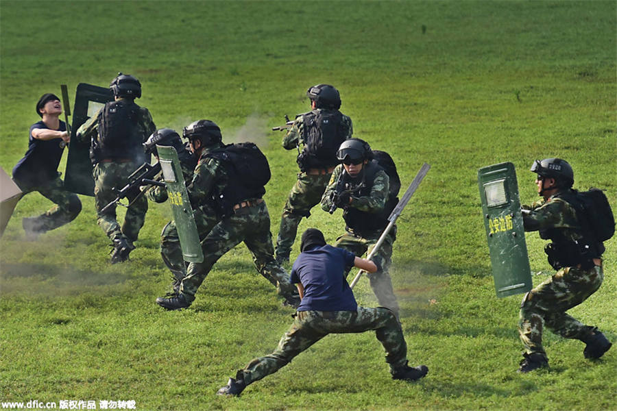 Anti-terrorism exercise held in Guangdong