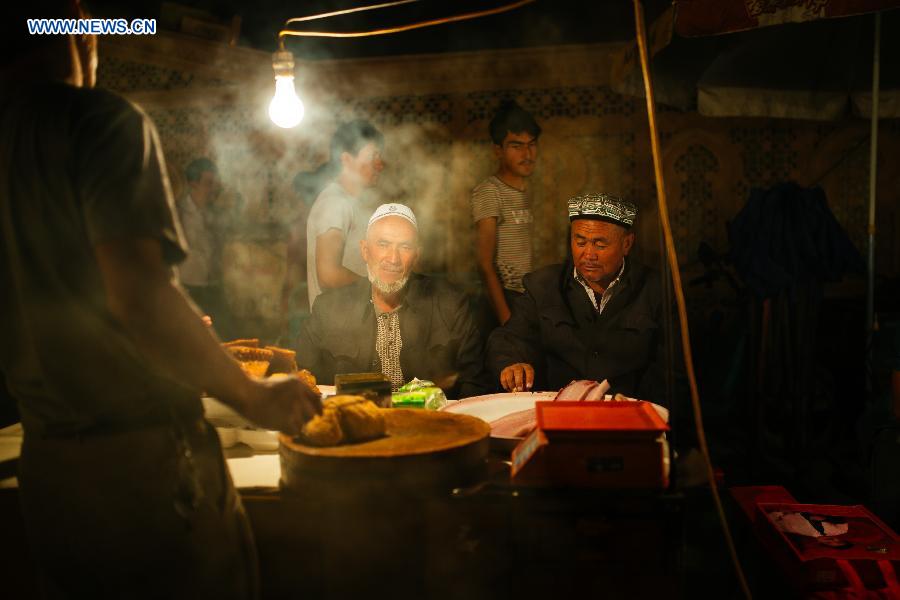 Daily life in old town in Xinjiang