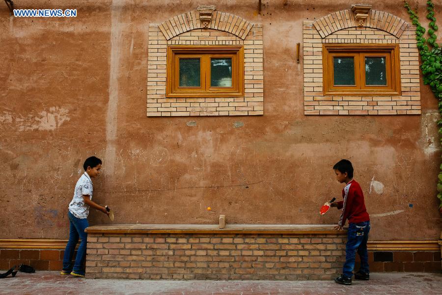 Daily life in old town in Xinjiang