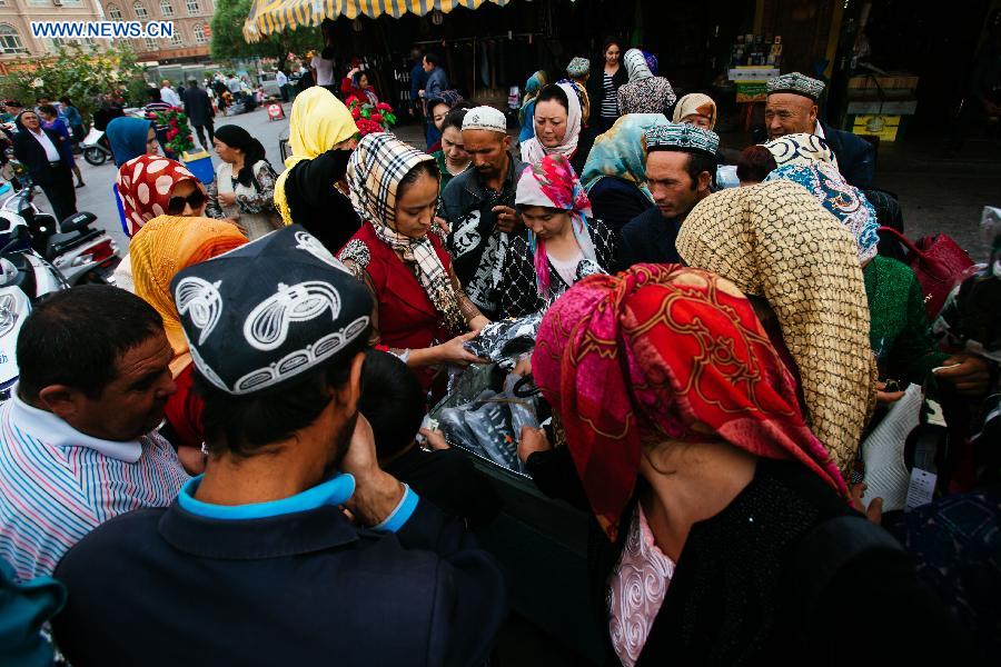 Daily life in old town in Xinjiang