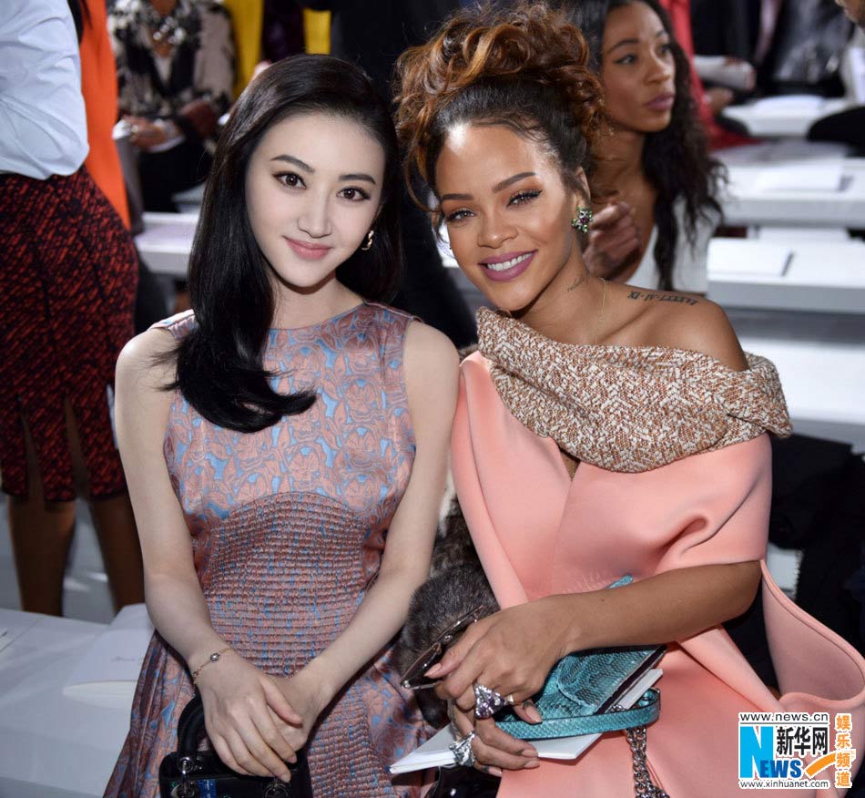 Jing Tian, Rihanna attend Dior show in Paris