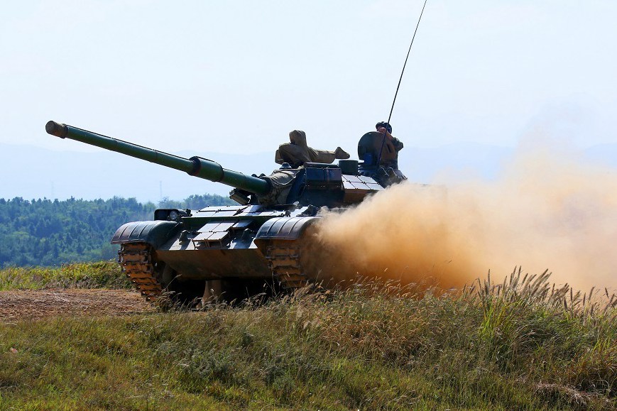 PLA troops in live firing training