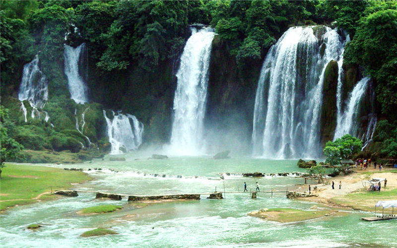 Stunning waterfall in fairyland