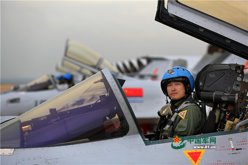 Chinese pilot of J-15 Carrier-Based Fighter 