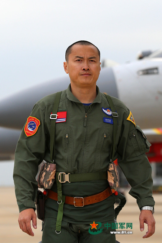 Chinese pilot of J-15 Carrier-Based Fighter 