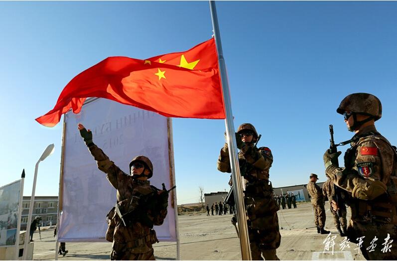 China anti-terrorism special forces in joint training with foreign troops