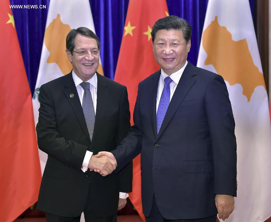 Chinese President meets Cypriot President