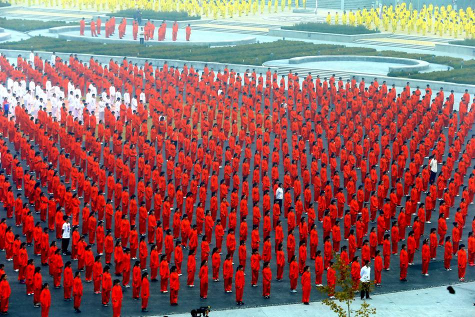 Millions of people all over the world practice Tai Chi for Guinness Record