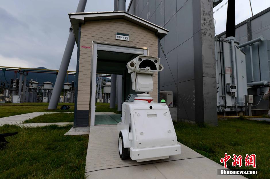 Robot checks transformer substations in SE China