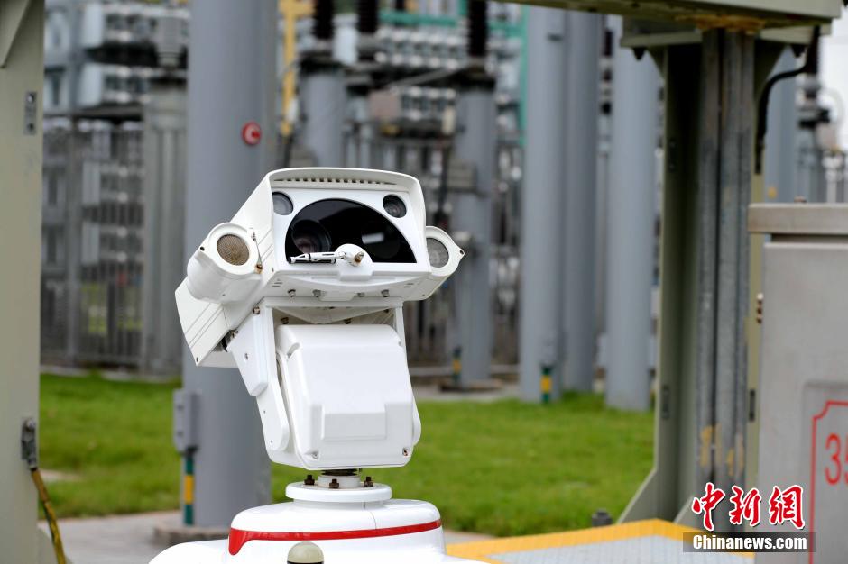 Robot checks transformer substations in SE China