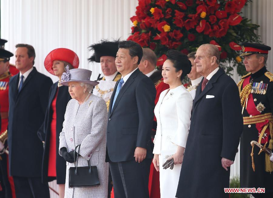 Britain holds royal welcome for Chinese president on 