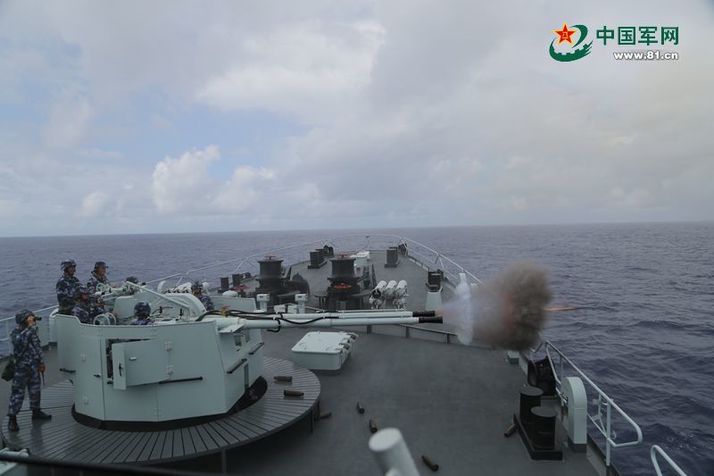 Chinese navy holds live-fire training exercise in Middle Pacific