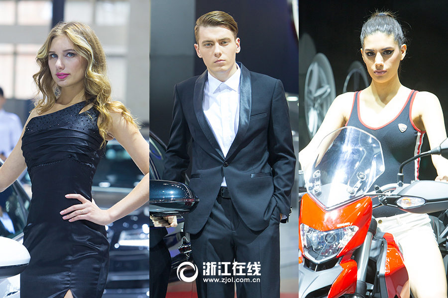 Eye-catching models in Hangzhou West Lake Auto Expo