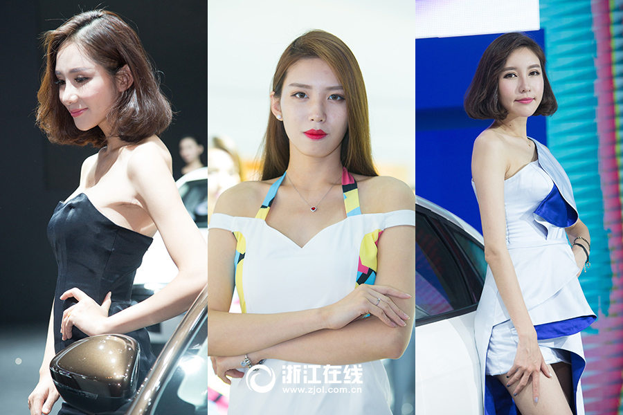Eye-catching models in Hangzhou West Lake Auto Expo