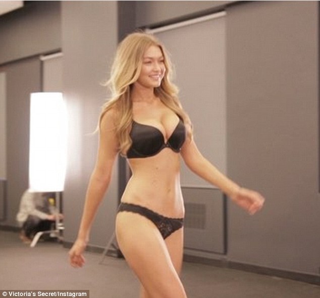 Gigi Hadid's First Pictures From Her Victoria's Secret Pink