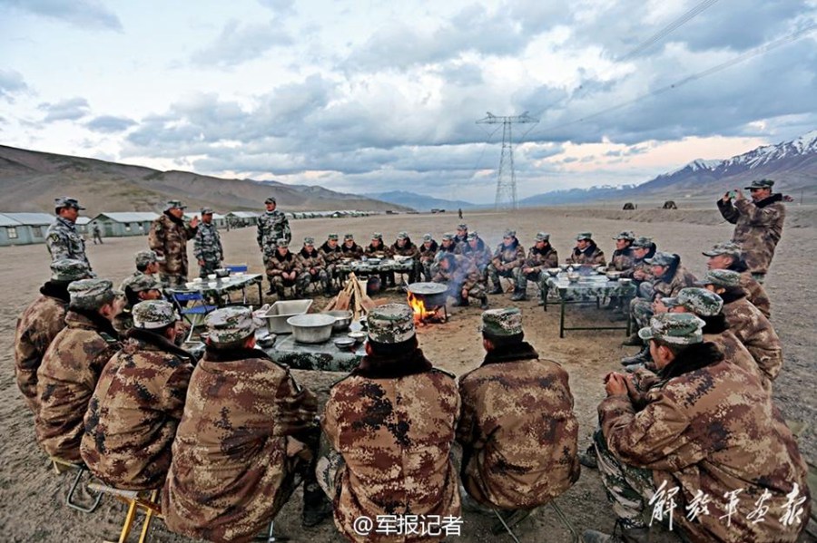 Military drills held on plateau 