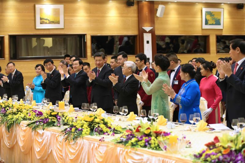 President Xi Jinping Attends Grand Welcome Dinner Hosted by CPV General Secretary and Vietnamese President