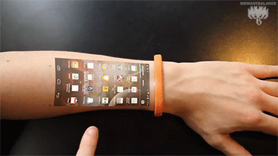 Futuristic: Smart Bracelet that Transforms Skin into Touchscreen