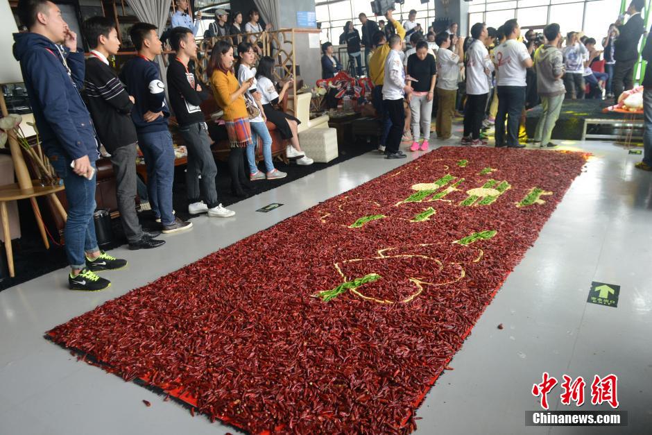 Young man proposes with 99,999 chili peppers instead of diamonds